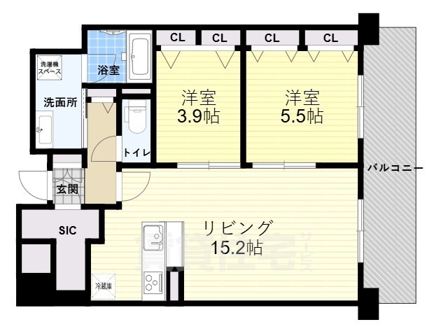 Refisia箕面船場の間取り