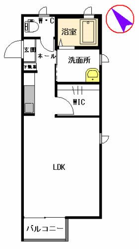 フォンターナ脇田の間取り