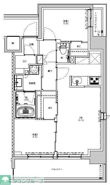 S-RESIDENCE板橋大山の間取り