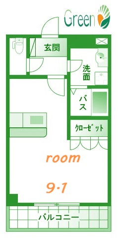 平塚市馬入本町のマンションの間取り