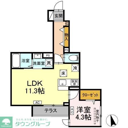 葛飾区堀切のアパートの間取り