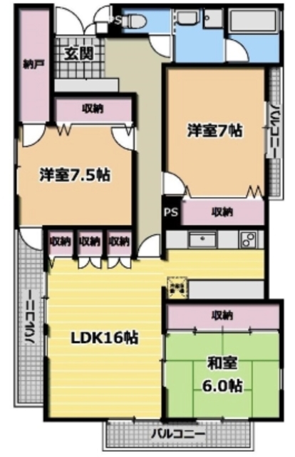 リュミエ新所沢IIの間取り