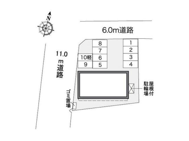 【尾張旭市旭前町のアパートの駐車場】