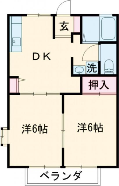 桜コーポの間取り