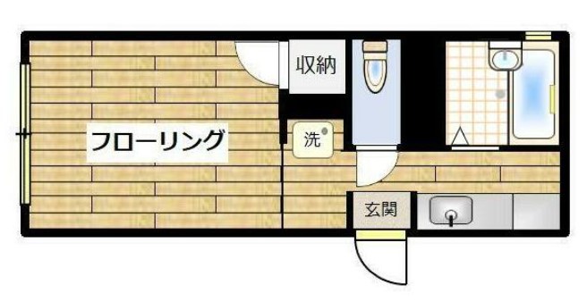 フラット332の間取り写真