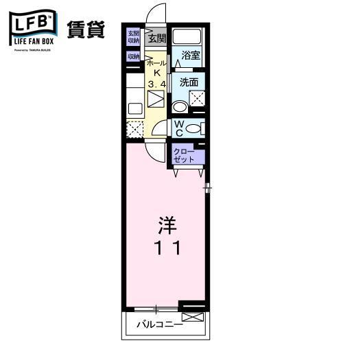 シャイン戸畑の間取り