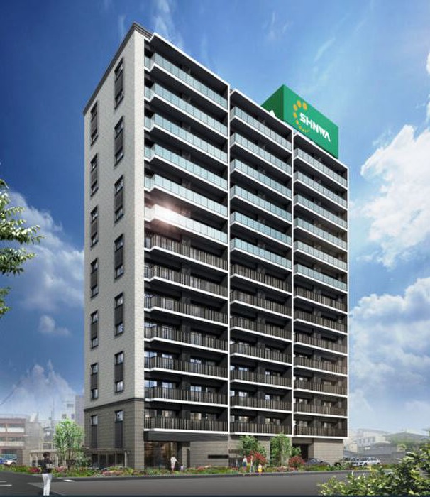 建物外観　完成模型図