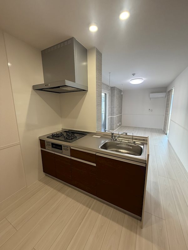 キッチン　3口システムキッチン