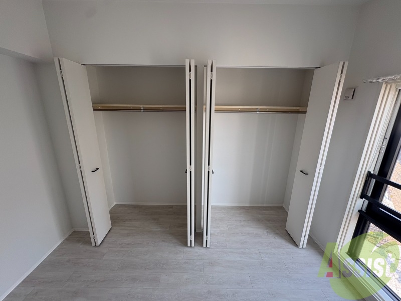 収納　洋室にはクローゼットがあるのですっきり片付きそうです。