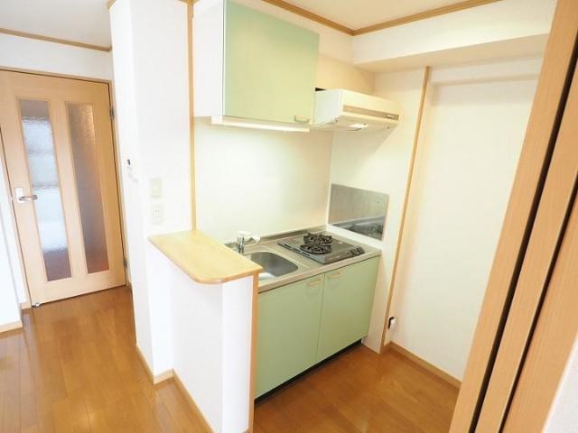 キッチン　2口コンロ付