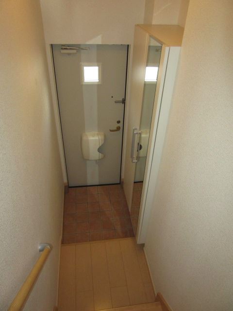 玄関　玄関は一階にありますよ。