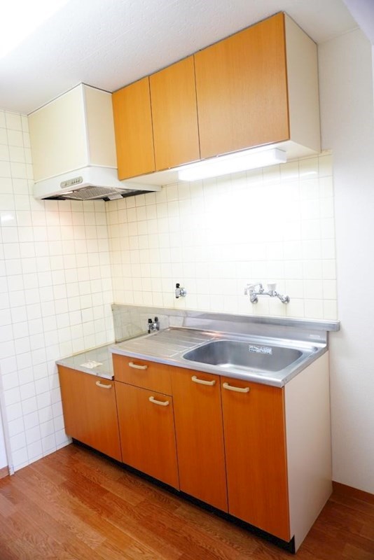 キッチン　ガスコンロ設置可能でお料理ラクラク