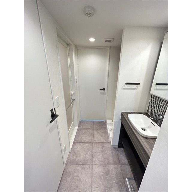 洗面設備　広い洗面スペース