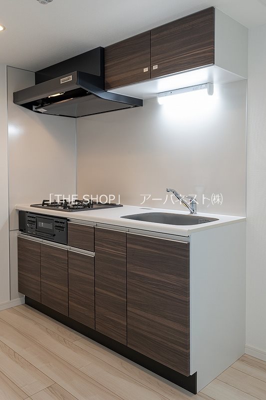 キッチン　効率よくお料理できる3口ガスキッチン