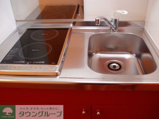 キッチン　2口電気コンロ