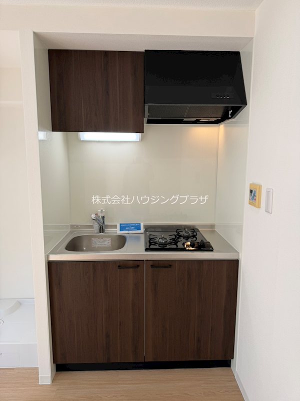 キッチン　ガス２口コンロ　システムキッチン