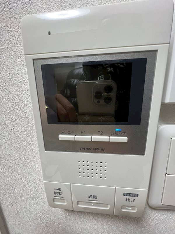 セキュリティ　来訪者をカメラで確認できます