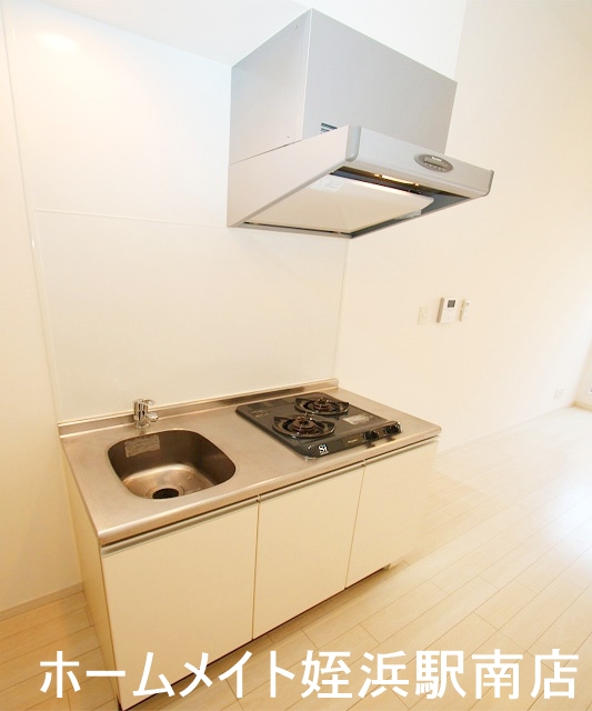 キッチン　★二口システムキッチンです！★※別部屋参考写真