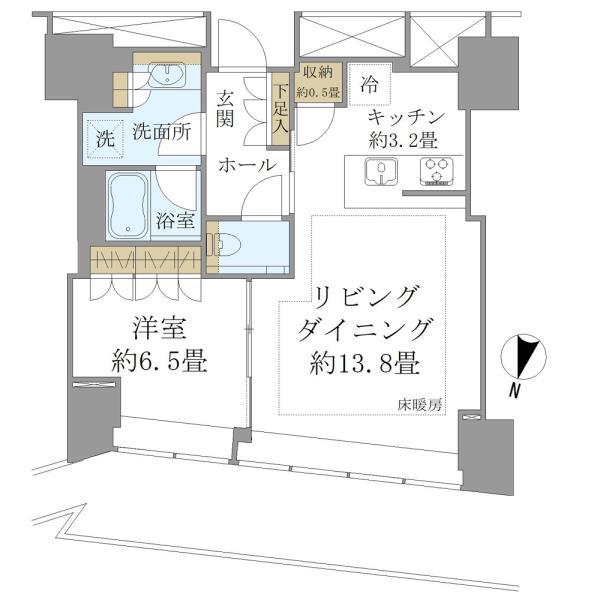 BrilliaTower堂島の間取り写真
