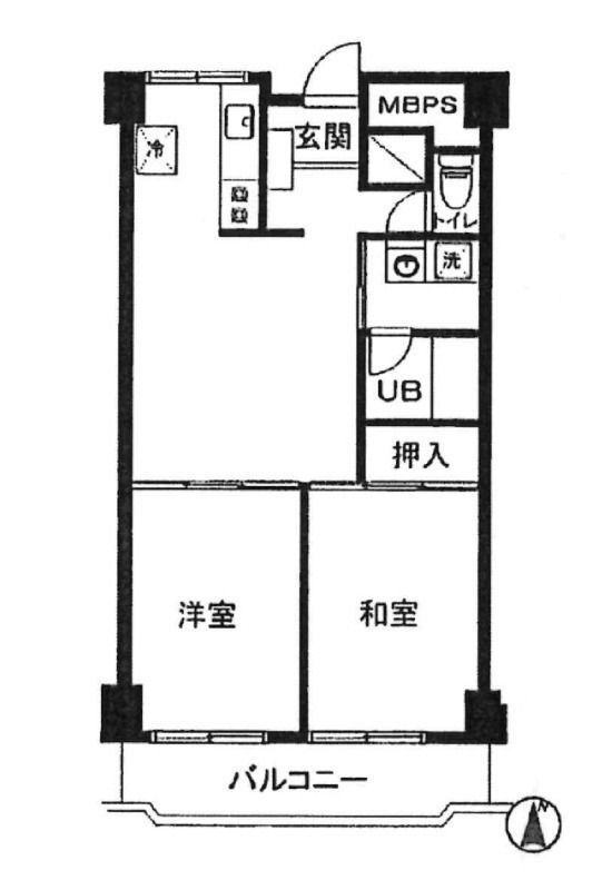 平井ホワイトハイツの間取り写真