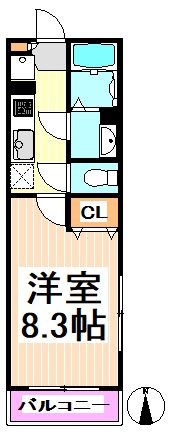 京王線 明大前駅 徒歩10分 3階建 築17年の間取り写真