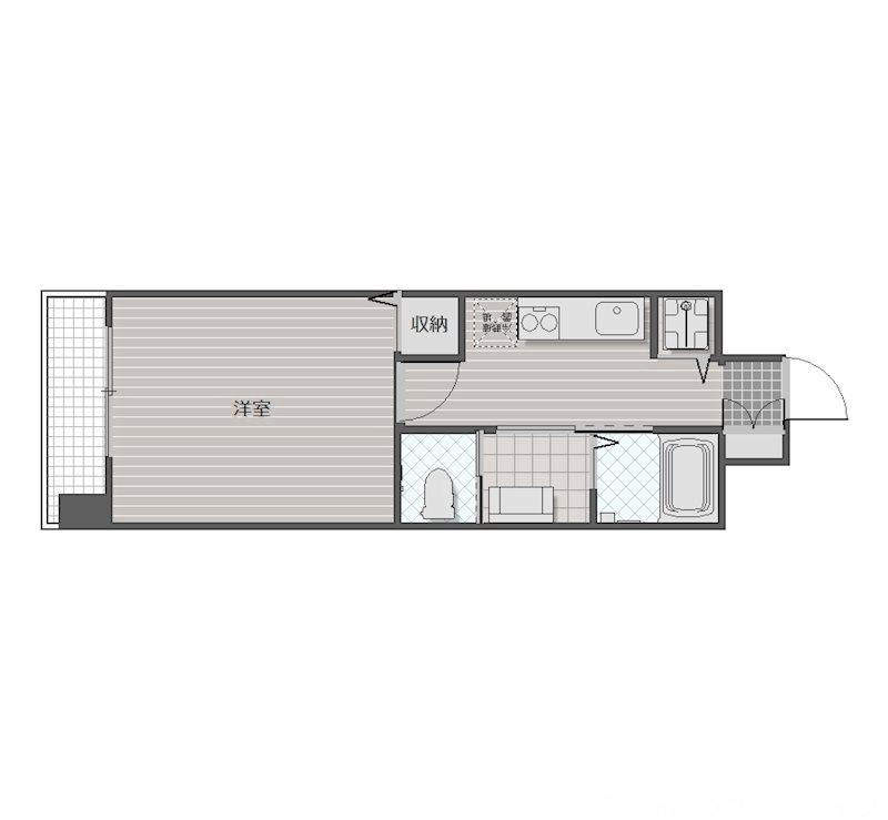 casa verde高辻の間取り写真