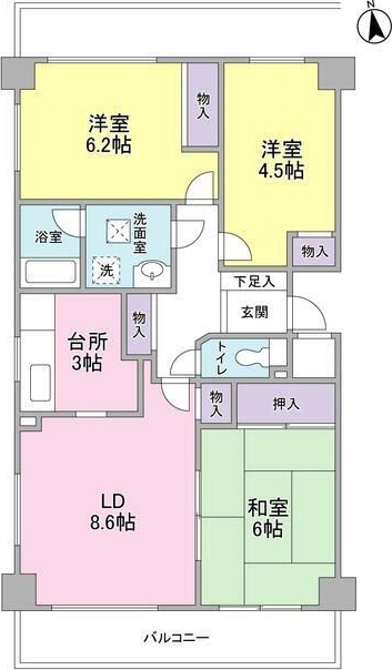 ファーサ宮崎台の間取り写真