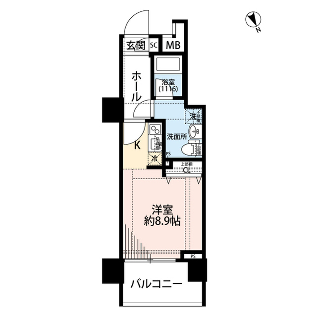 プレール・ドゥーク東新宿IIIの間取り写真
