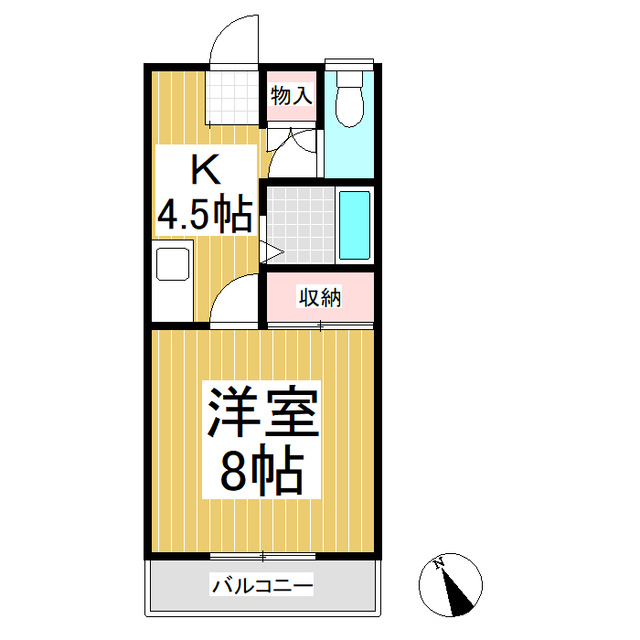 プレスティージュII号館の間取り写真