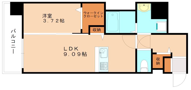 SOLUNA旦過マーケットプレイスの間取り写真