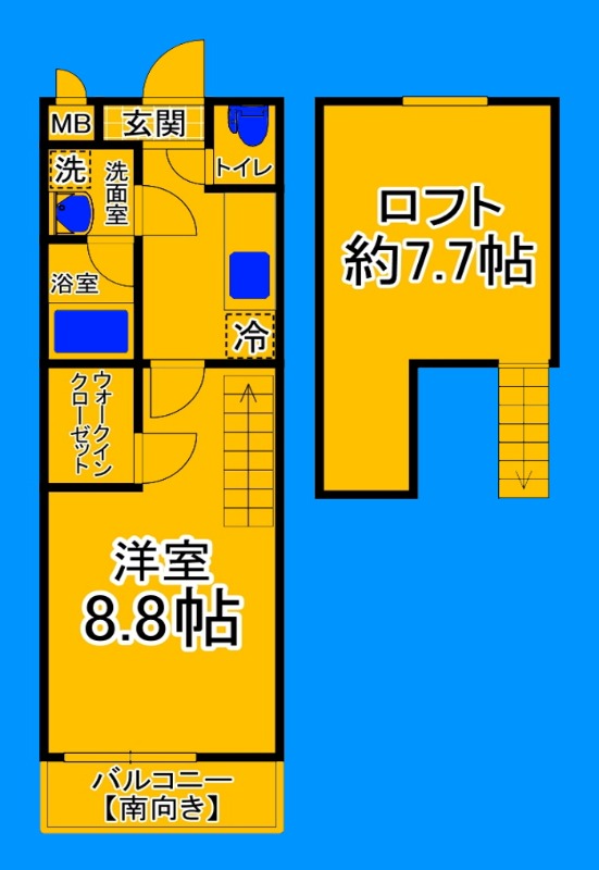 地下鉄御堂筋線 北花田駅 徒歩6分 2階建 築17年の間取り写真