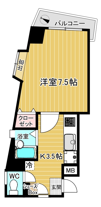 ファースト天神の間取り写真