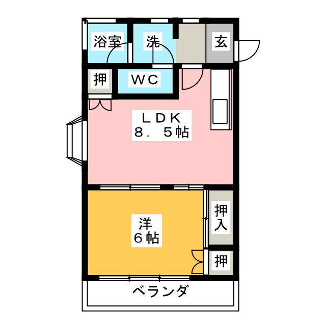 サンハイツ五才美の間取り