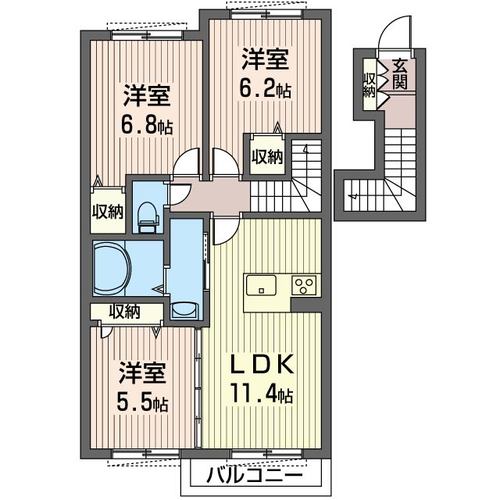 【ラ・ロンディネの間取り】