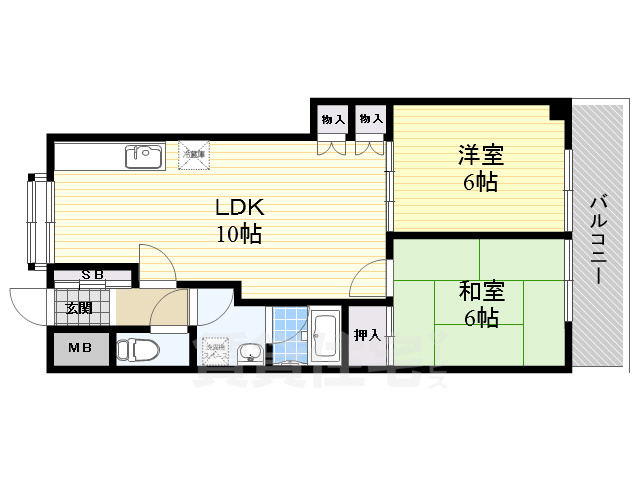 リバーサイド10番館の間取り