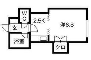 北海道札幌市白石区菊水六条２（アパート）の賃貸物件の間取り