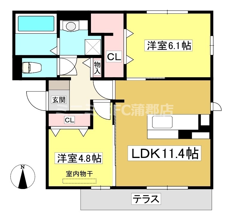 ソレイユの間取り