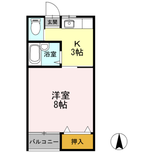 コーポ蘭の間取り