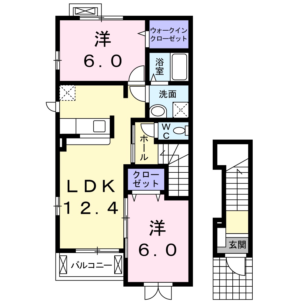 メゾン　ド　松の間取り