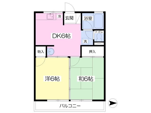 グランソアレの間取り