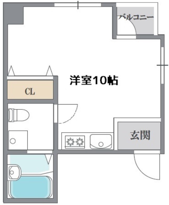 堺市堺区中安井町のマンションの間取り