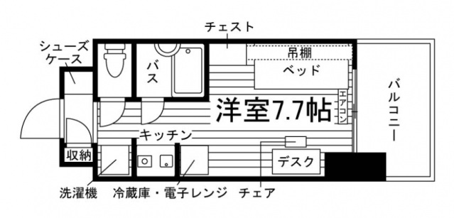 ユニエトワール九大学研都市の間取り