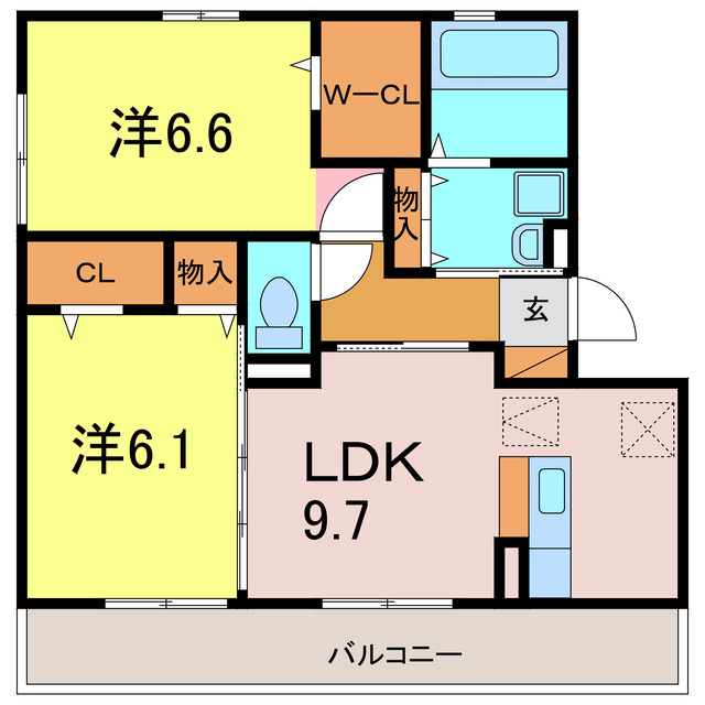 サウス・シャトーIIIの間取り