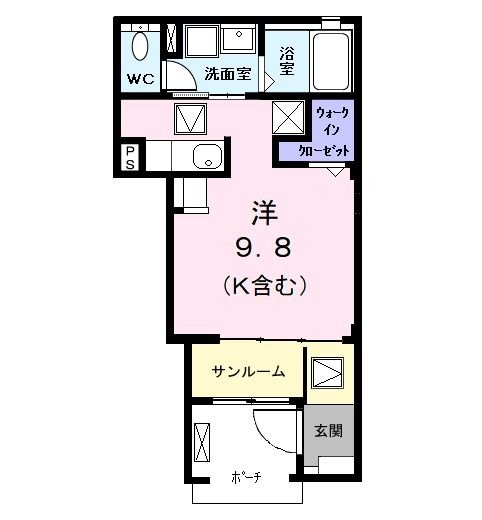 名古屋市港区寛政町のアパートの間取り