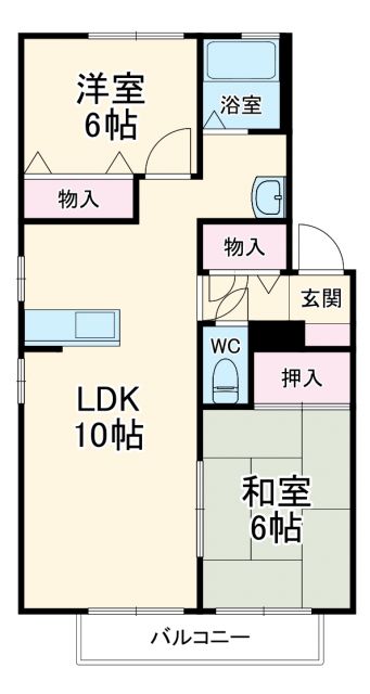 フォレストパーク　B棟の間取り