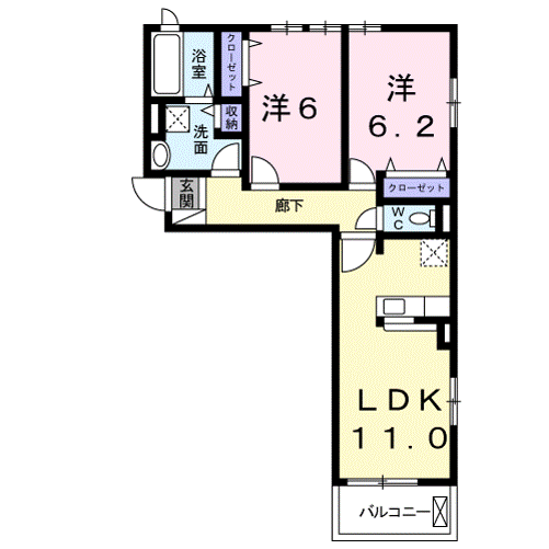 そらいろの間取り