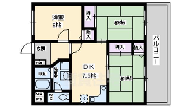 カーサ・ヌーヴォ三国丘の間取り