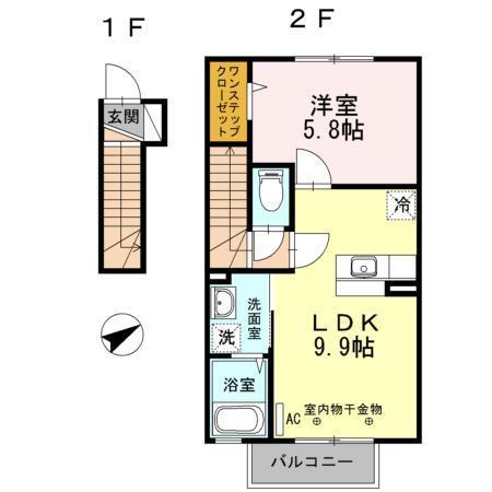 アゼリア吹上Ｃの間取り