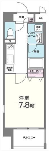 尼崎市御園のマンションの間取り