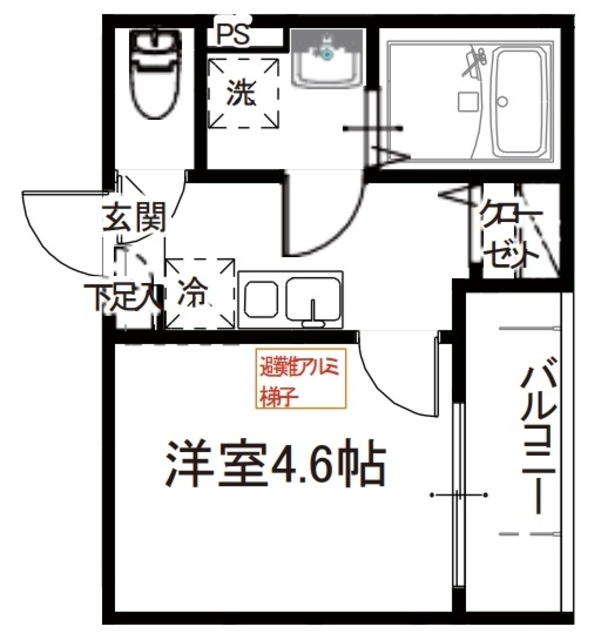 メルディア四ツ木IIIの間取り